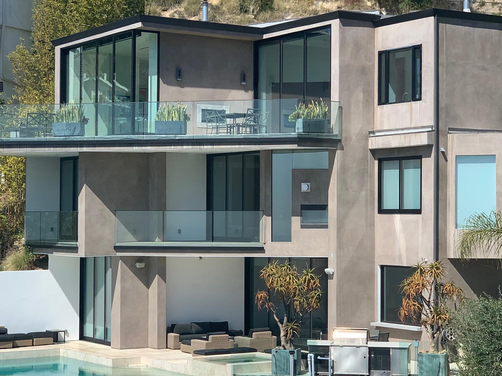 Modern Hillside Home — Rear Elevation